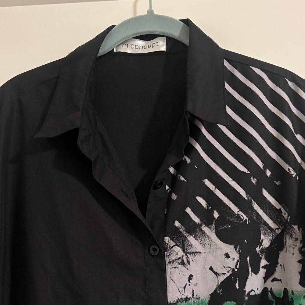 MConcept Black and Green Shirt dress - Picture 6 of 8